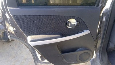 06-08 Torrent Driver Left Rear Inside Door Trim Panel Only Back Black 19C