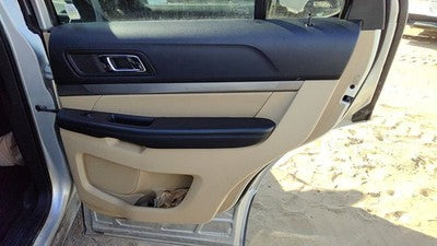 16 Explorer Passenger Right Rear Inside Door Trim Panel With Switches Back Camel