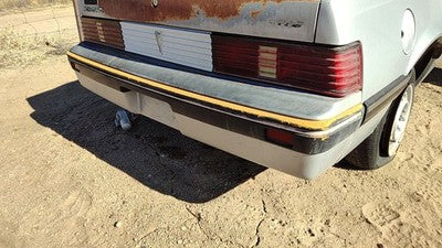 1985-1987 Pontiac Sunbird Rear Bumper Cover Assembly Oem Back Silver 10026826