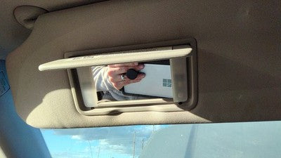 2009-2015 Honda Pilot Driver Left Sun Visor Oem Gray/Blue Gr 83280Szaa01za