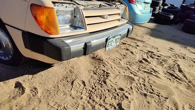 1984-1985 Ford Tempo Front Bumper Assembly Aluminum With Brackets Oem E43z17757j
