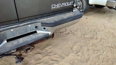 1992-1999 Chevy Suburban Chrome Rear Bumper With Mount Brackets Oem 999863