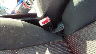 04 05 Mazda 3 Driver Left Front Seat Belt Buckle Receiver Oem Black Bp4k57l8002