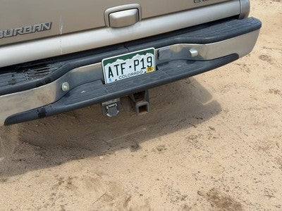 2000-2006 Chevy Suburban Chrome Rear Bumper With Mount Brackets Oem Pewter 11U