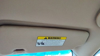 2011-2015 Hyundai Sonata Passenger Right Sun Visor Oem Camel Yda 852023Q021tx