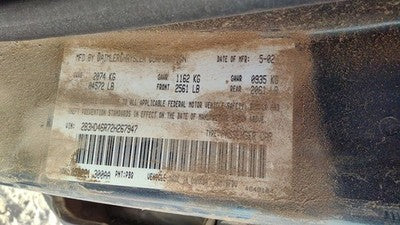 1998-2004 Dodge Intrepid Left Cylinder Head Assembly Oem 2.7L 04663695Ab