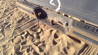 1981-1987 Isuzu Pup Pickup Rear Back Step Bumper With Brackets Oem 2900036000