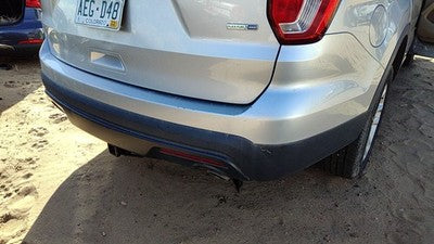 2016-2017 Ford Explorer Rear Bumper Cover Assembly Oem Back Ingot Silver Ux