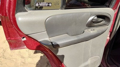 02-04 Trail Blazer Driver Left Rear Inside Door Trim Panel Back Dark Pewter 922