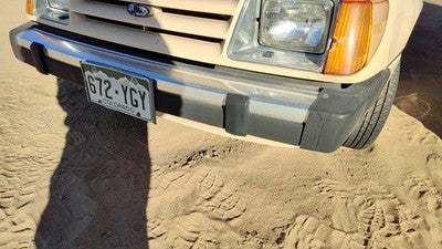 1984-1985 Ford Tempo Front Bumper Assembly Aluminum With Brackets Oem E43z17757j