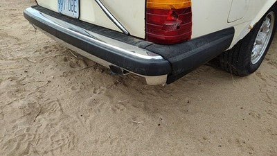 1979-1985 Mercedes 300Td Rear Bumper Cover Assembly Oem Back White 1238805271