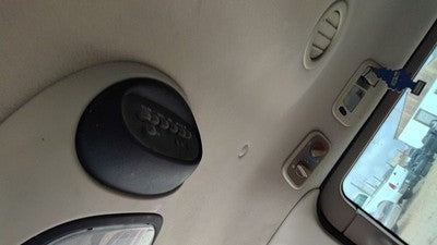2000-03 Ford Windstar Center Overhead Console Oem Dome Light Map Lamp Cubby Tan