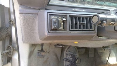 88-92 Cutlass 2 Door Driver Left Heater Ac Vent Assembly With Trim Panel Gray