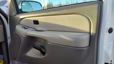 01-02 Suburban Passenger Right Front Door Trim Panel With Switches Light Gray