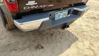 2008-12 Gmc Canyon Rear Bumper Assembly With Mount Brackets Oem Chrome 20815916