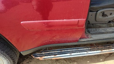 02-05 Trail Blazer Passenger Right Rear Moulding Door Back Trim Majestic Red 86U