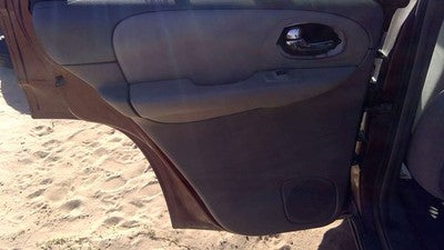 05-09 Trail Blazer Driver Left Rear Inside Door Trim Panel Only Back Gray 28H