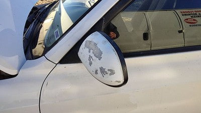 01-06 Hyundai Elantra Driver Left Side Mirror Door Mounted Oem White 876102D110