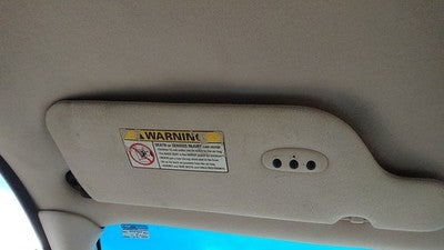 2000 Ford Windstar Driver Left Sun Visor Oem Tan Xf2z1604105aad