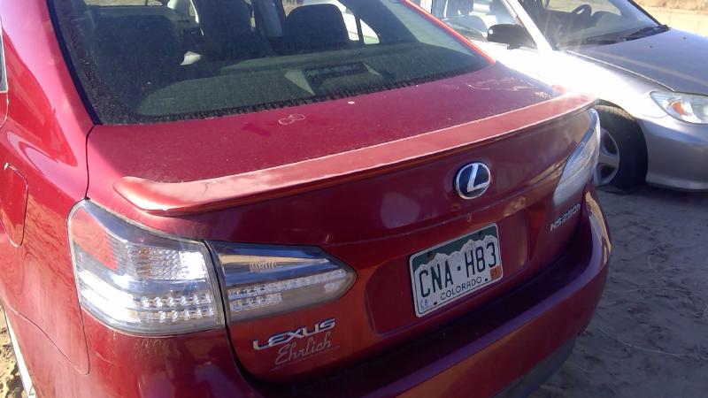 2010-2012 Lexus Hs250h Trunk/Decklid/Hatch/Tailgate