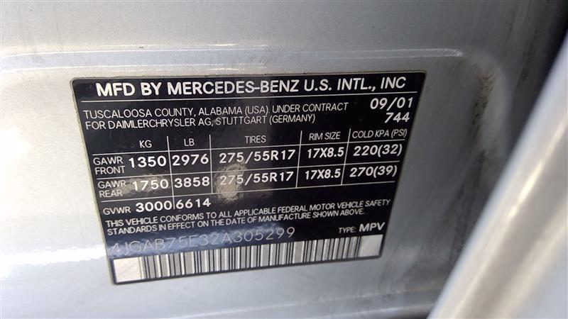 1998-2005 Mercedes ML Series Axle Shaft RH
