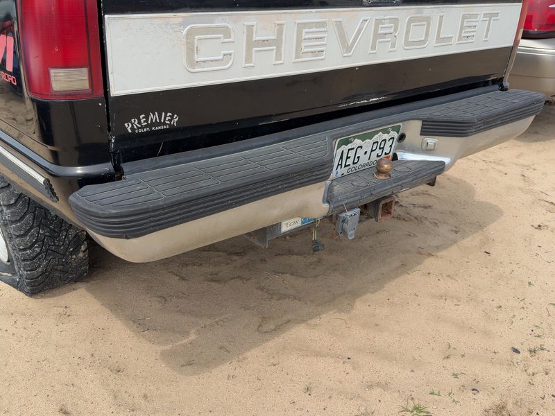 1988-2000 Chevrolet Pickup 1500 Series Rear Bumper Assembly