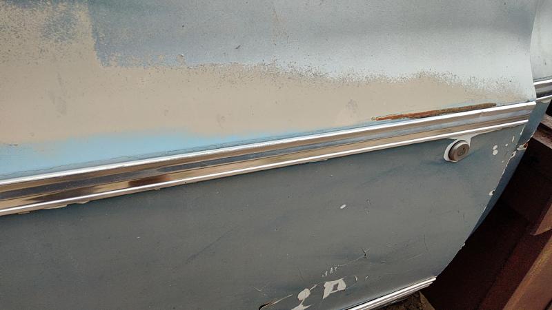 1973 Chevrolet Pickup 10 Series Front Door Moulding LH