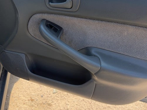 1996-1998 Honda Civic Passenger Right Front Door Trim Panel With Switches Gray F
