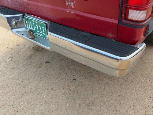 1987-1996 Dodge Dakota Chrome Rear Bumper With Mount Brackets Oem 82400656