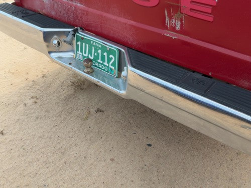 1987-1996 Dodge Dakota Chrome Rear Bumper With Mount Brackets Oem 82400656
