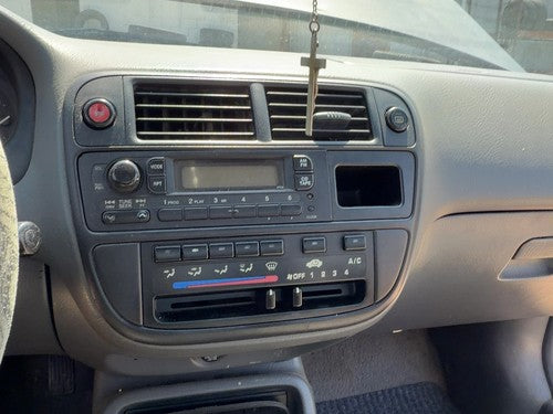 1996-1998 Honda Civic Trim Bezel Around Radio Surround Dash Panel Oem Gray F