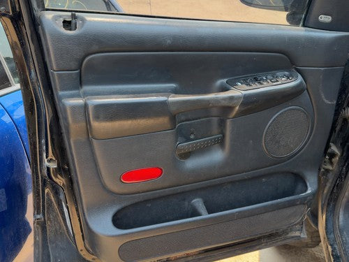 02 Ram 1500 Driver Left Front Door Trim Panel With Master Switch Dark Gray V9Dv