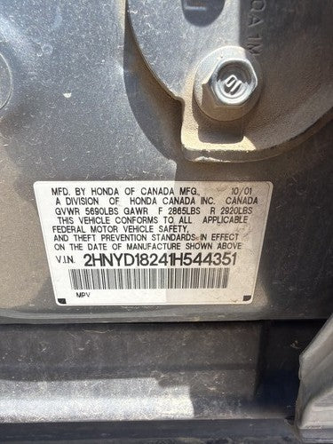 01-02 Acura Mdx Complete Anti Lock Brake Pump Unit Oem Abs Module Assembly 4X4