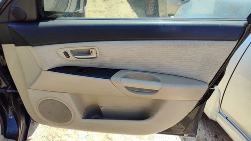 07-09 3 Passenger Right Front Inside Door Trim Panel With Switches Beige Br7