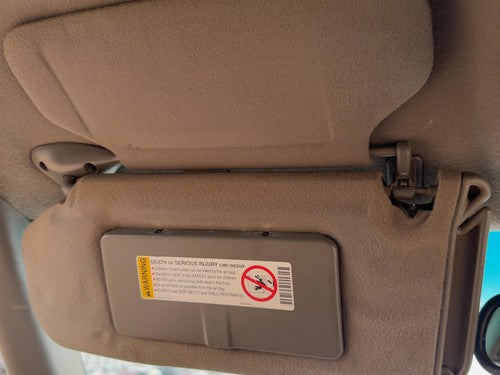 1998 Chevy S10 Blazer Driver Left Sun Visor Oem Gray 92H