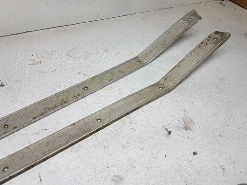 1972 Ford Pickup F250 Floor Sill Trim Pair Set Step Molding Tread Door Opening