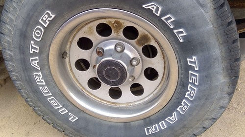 91-92 Rodeo Set Of 4 15 Steel Wheels With Trim Rings & Hub Caps Wheel Cover