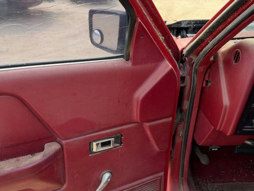 1987-1996 Dodge Dakota Driver Left Front Door Trim Panel Manual Red