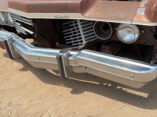 1974-1975 Chevy Impala Front Bumper With Brackets Assembly Oem 00339236