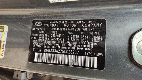 2016-2018 Hyundai Tucson Steering Wheel Oem Black Try 56110D3570Try
