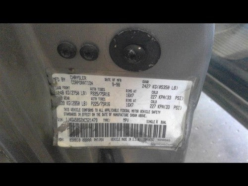 1999 2000 Jeep Grand Cherokee Complete Fuel Pump With Sending Unit Gas Level Oem