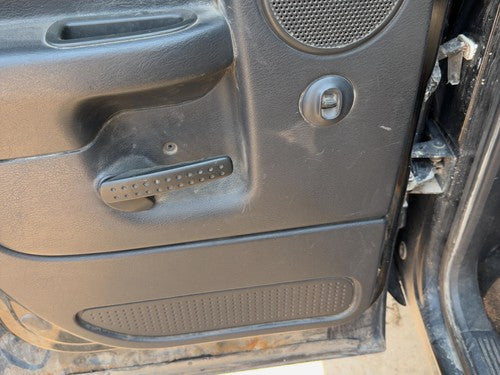 02-05 Ram 1500 Driver Left Rear Door Trim Panel Switches Back Dark Gray V9Dv