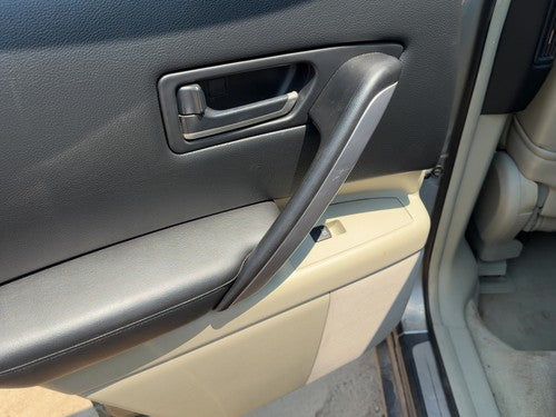 03-04 Fx45 Driver Left Rear Door Trim Panel With Switches Back Willow/Black S