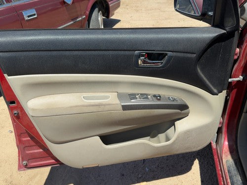 06-09 Prius Driver Left Front Door Trim Panel With Master Switch Black Cloth Bis