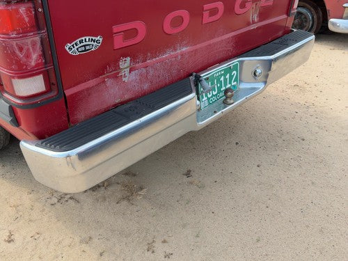 1987-1996 Dodge Dakota Chrome Rear Bumper With Mount Brackets Oem 82400656