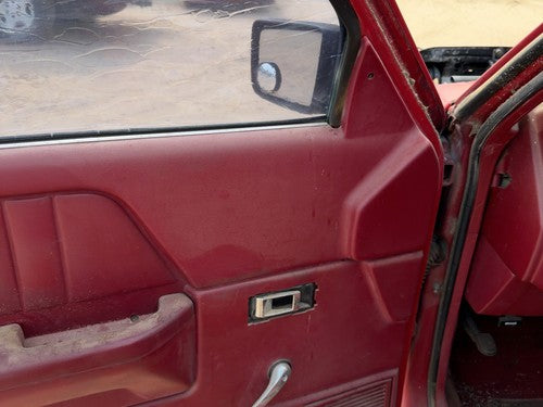 1987-1996 Dodge Dakota Driver Left Front Door Trim Panel Manual Red