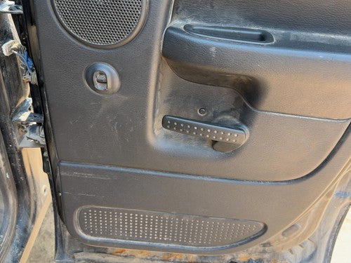02-05 Ram 1500 Passenger Right Rear Door Trim Panel Switches Back Dark Gray V9Dv