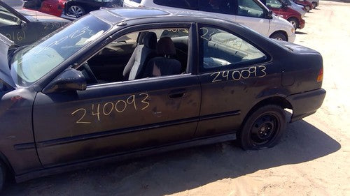 1996-00 Honda Civic Driver Left Rear Quarter Glass Back Side Window 2 Door Coupe