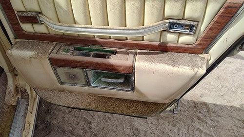 77-84 Cadillac Deville Passenger Right Rear Door Trim Panel With Switches Back