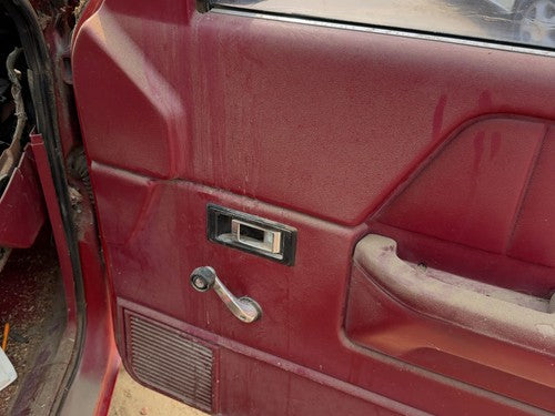 1991-1993 Dodge Dakota Passenger Right Front Door Trim Panel Manual Red